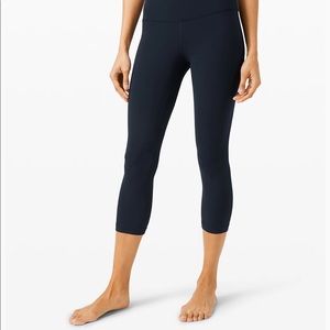 Lululemon Align Cropped 21' Navy Leggings